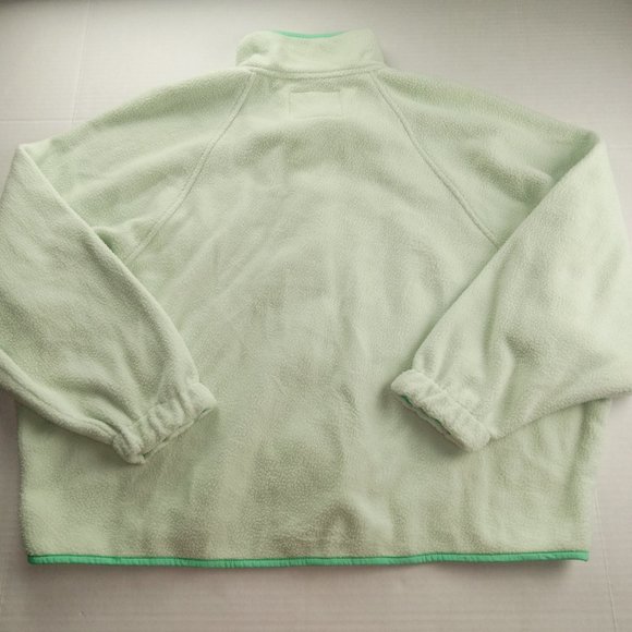 American Eagle Snap Front Fleece Jacket Women's Size Medium Seafoam Green - Picture 4 of 7